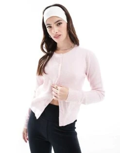 Hollister Button Through Cardi In Lilac For Women Pale Lilac -Hollister Shop 207900858 1 palelilac 1