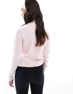 Hollister Button Through Cardi In Lilac For Women Pale Lilac -Hollister Shop 207900858 4