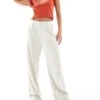 Hollister High Rise Tailored Trouser In Beige For Women