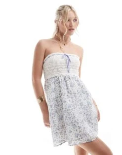 Hollister Crochet Bandeau Mini Dress In Multi For Women -Hollister Shop 207953375 1 multi 1